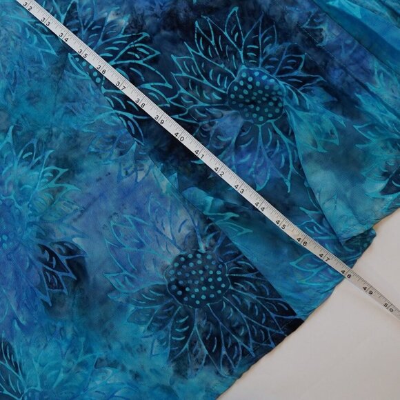 Mexicali Blues Button Front Midi Maxi Dress Sunflower Blue Tie Dye - Small - Picture 8 of 8